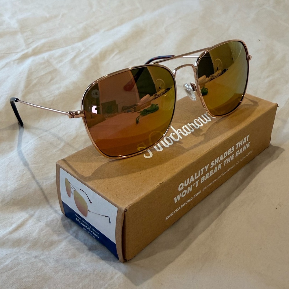 Knockaround Mount Evans Sunglasses Rose Gold & Copper
